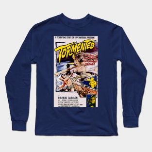 Classic Horror Movie Poster - Tormented Long Sleeve T-Shirt